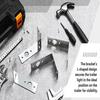 2Pcs Trailer Light Brackets Rustproof Corrosion Resistant Universal Simple Installation L-Shaped Tail Light Brackets