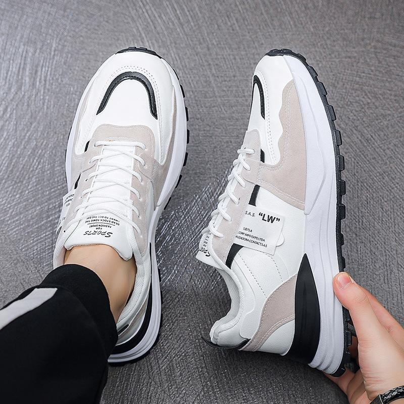 Breathable sports shoes casual versatile new men's running shoes platform dad shoes autumn men's shoes