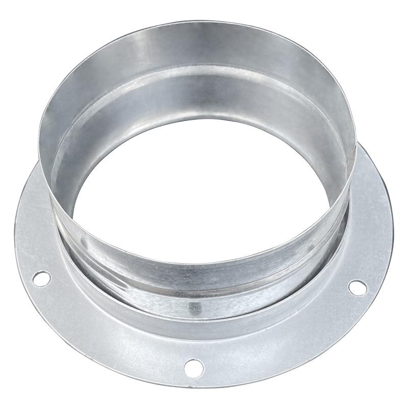 Galvanized Round Axial Fan Hose Connector: Smoke Exhaust Duct Flange Interface