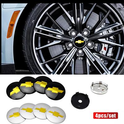 4Pcs 56/60mm Car Styling Car Wheel Hub Center Badge Caps Auto Decorative Accessories for Trax Malibu SS Equinox Impala