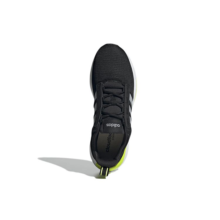 Adidas Neo Racer TR21 Lace-Up Flat Fabric Low-Top Casual Running Shoes Men Sneakers Black White GX0651