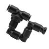 Reptiles Fogger Mist Sprinkler Adjustable for Rainforest Tank Pet Cooling System Black