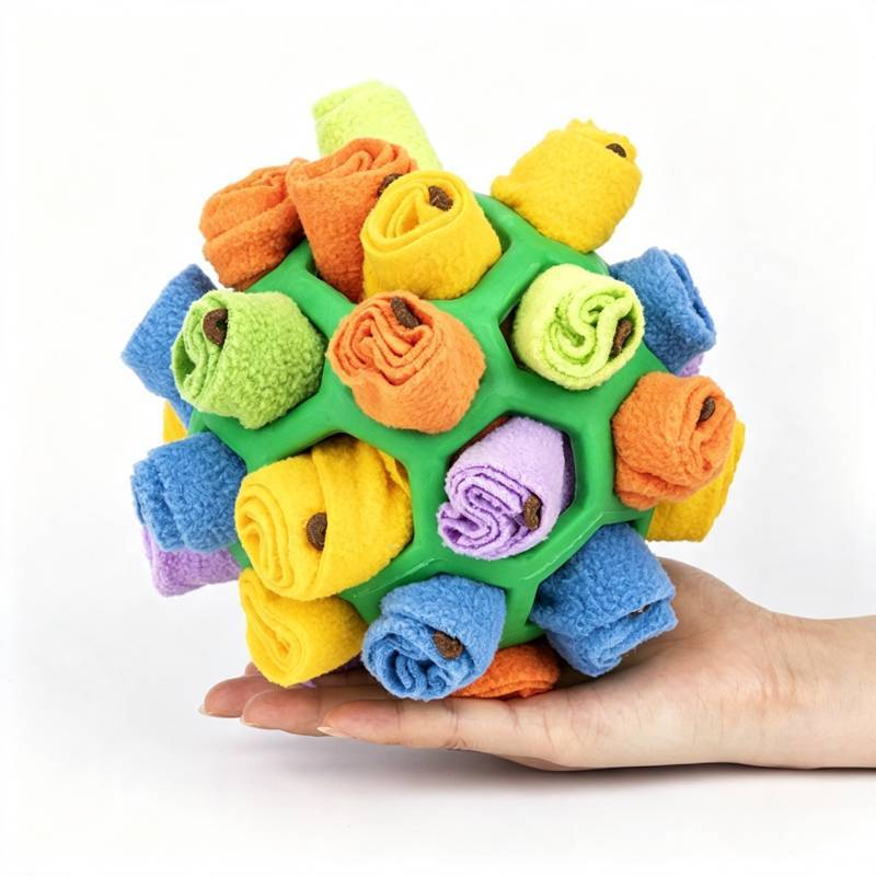 Pet Sniffing Bubble Toy With Rubber Ball Puzzle For Dogs Fun And Enrichment