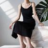 Summer Chiba Pleated Suspender Slimming Dress Women's Casual All-Match Loose Drooping Dress