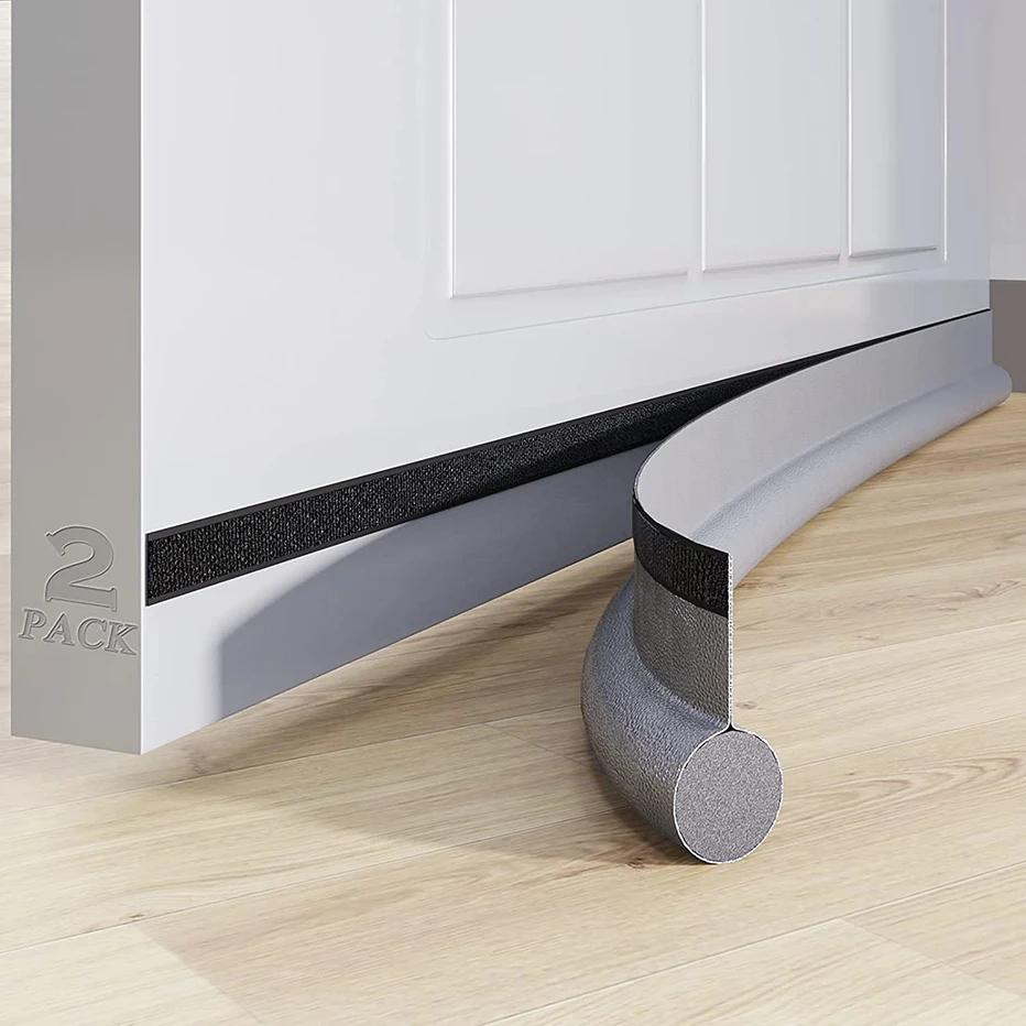 

Adjustable Door Bottom Seal Strip Weatherstrip Under Door Draft Stopper Anti-Cold Windproof Gap Blocker House Acoustic Foam сірий колір