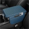 Upgraded Car Center Console Cover,Microfiber Leather Car Armrest Cover Cushion with 2 Storage Bags,Car Armrest Storage Box Interior Accessories for