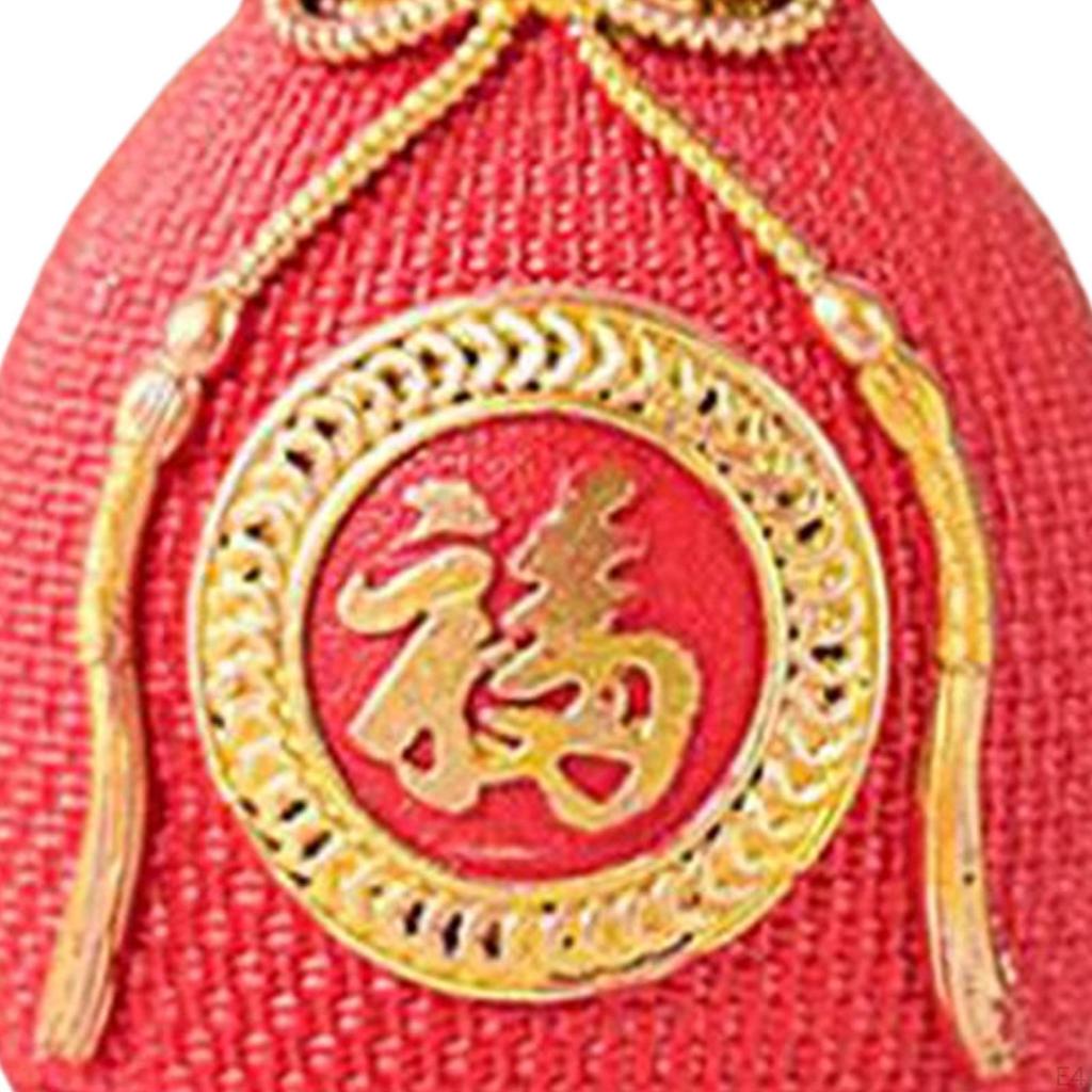 Bag Shaped Flower Vase Decorative Sculpture for Living Room Centerpiece