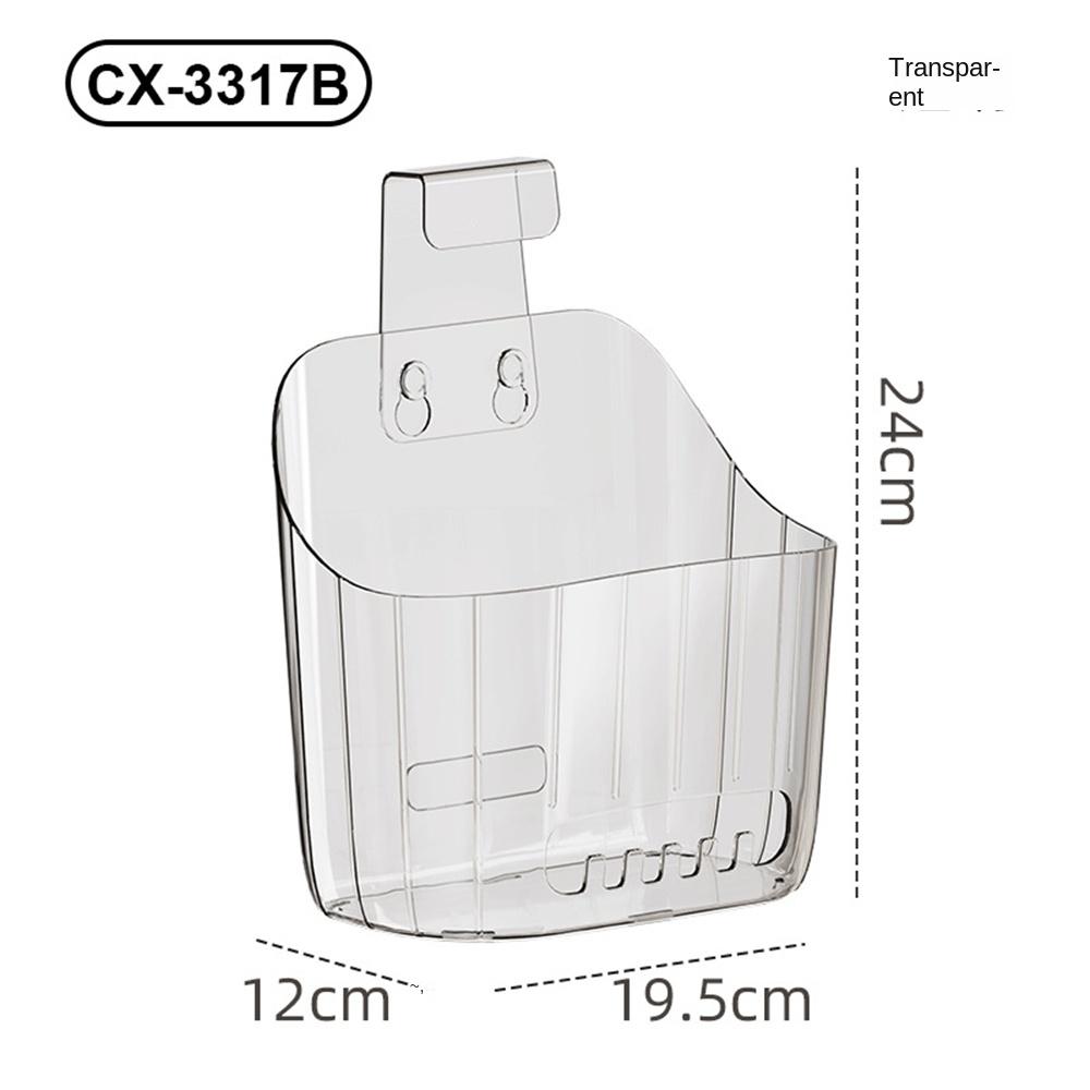 Stackable Storage Basket With Hook No Drilling Hanging Box House Container For Kitchen Bathroom Bedroom Accessories
