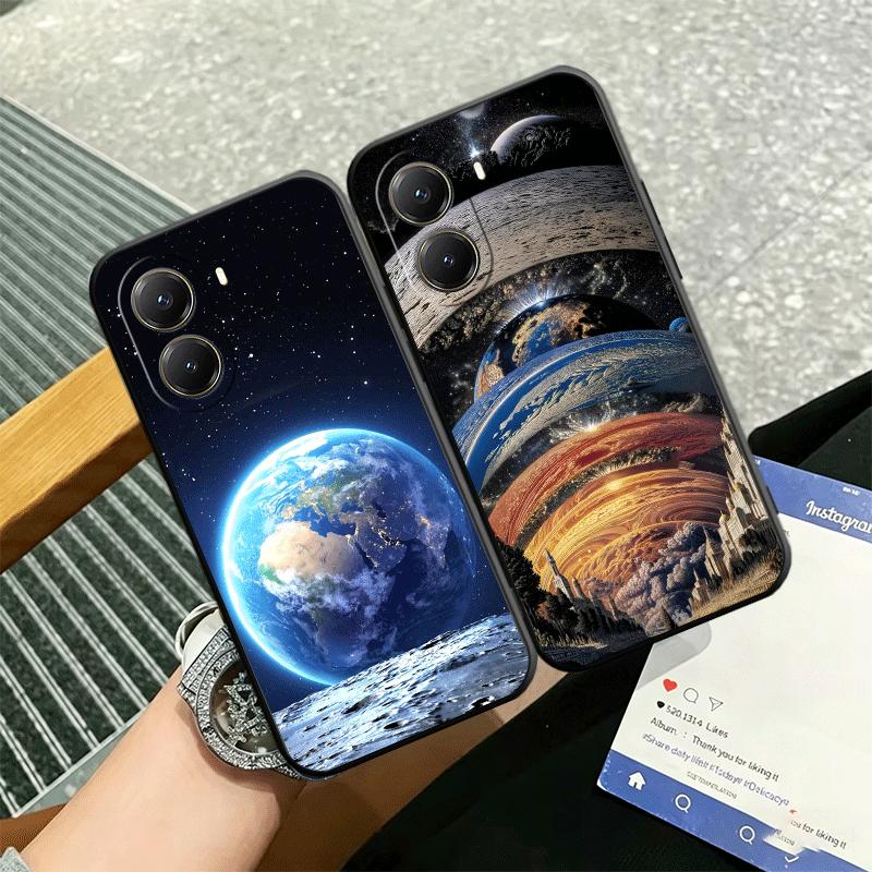 Earth Stars Space Universe Soft Phone Case for Xiaomi Poco X5 X6 X7 X8 Pro Max X3 F7 F8 Ultra M8 M7 M6 M5 Redmi 15 15C 14C 13C 1