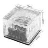 Solar Ice Cube Light, Square Glass Block Landscape Lamp, Waterproof Outdoor Pathway Garden Yard Decor Light