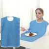 Waterproof Senior Citizens Bibs Anti-oil Adult Bibs Rice Pocket Bib  for Elderly Men and Women