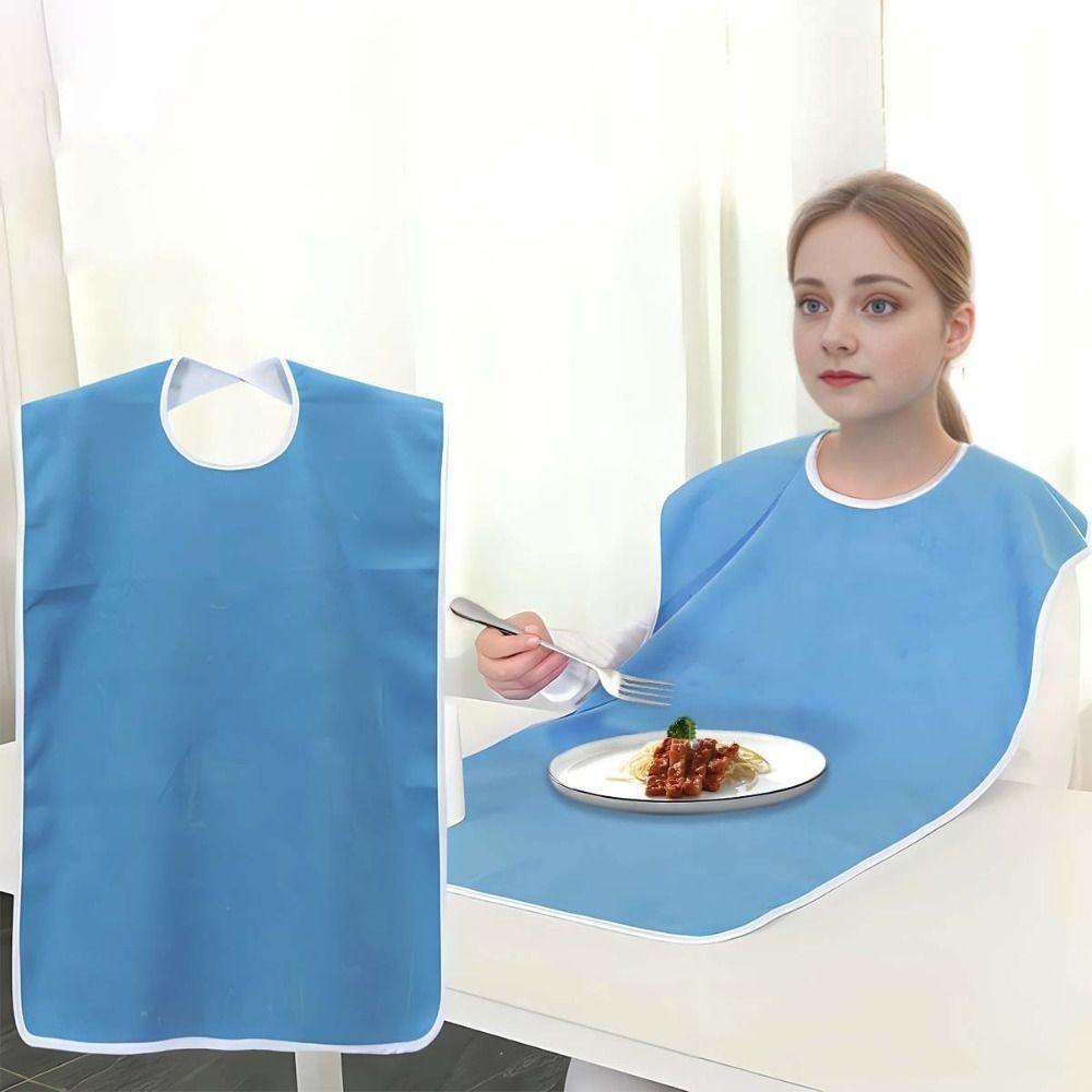 Waterproof Elderly Bib Anti-oil Saliva Towel Rice Pocket Bib  Mess-Free Diet
