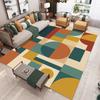 Geometric Print Rug Non-Slip Washable Living Room Bedroom Carpet Boho Artistic Home Floor Mat Moderne Home Dekoration