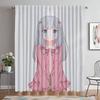Eromanga Sensei Kitchen Curtains for Camera Elegant Room Curtains 2 Pieces Blackout Curtain Shades Halloween Decoration Living