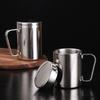With Handle Water Tumbler Cup Stainless Steel Tumbler Jug Portable Coffee Mug with Lid Office Home