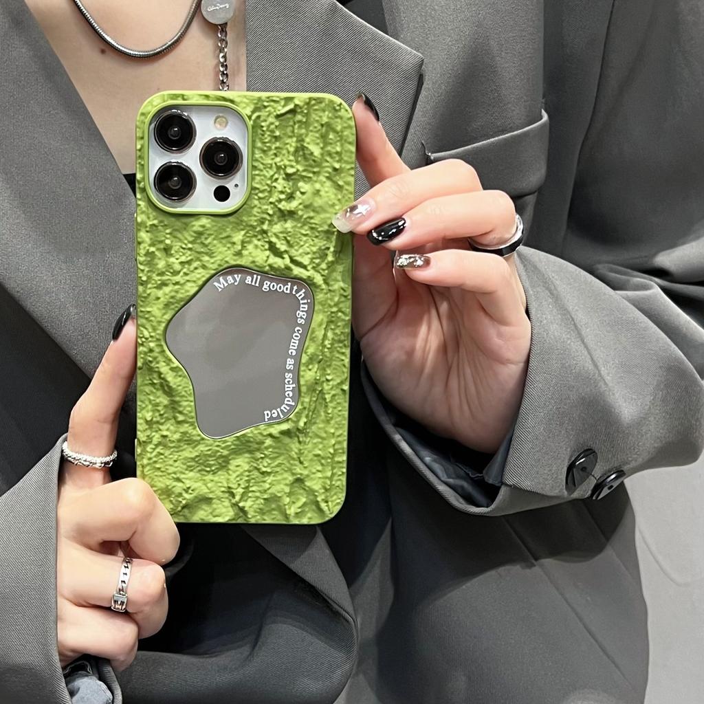 Niche Wind Pleated Mirror Case Is Suitable for Apple 17 Mobile Phone Case iPhone16Pro Max New 14/15 Matte.