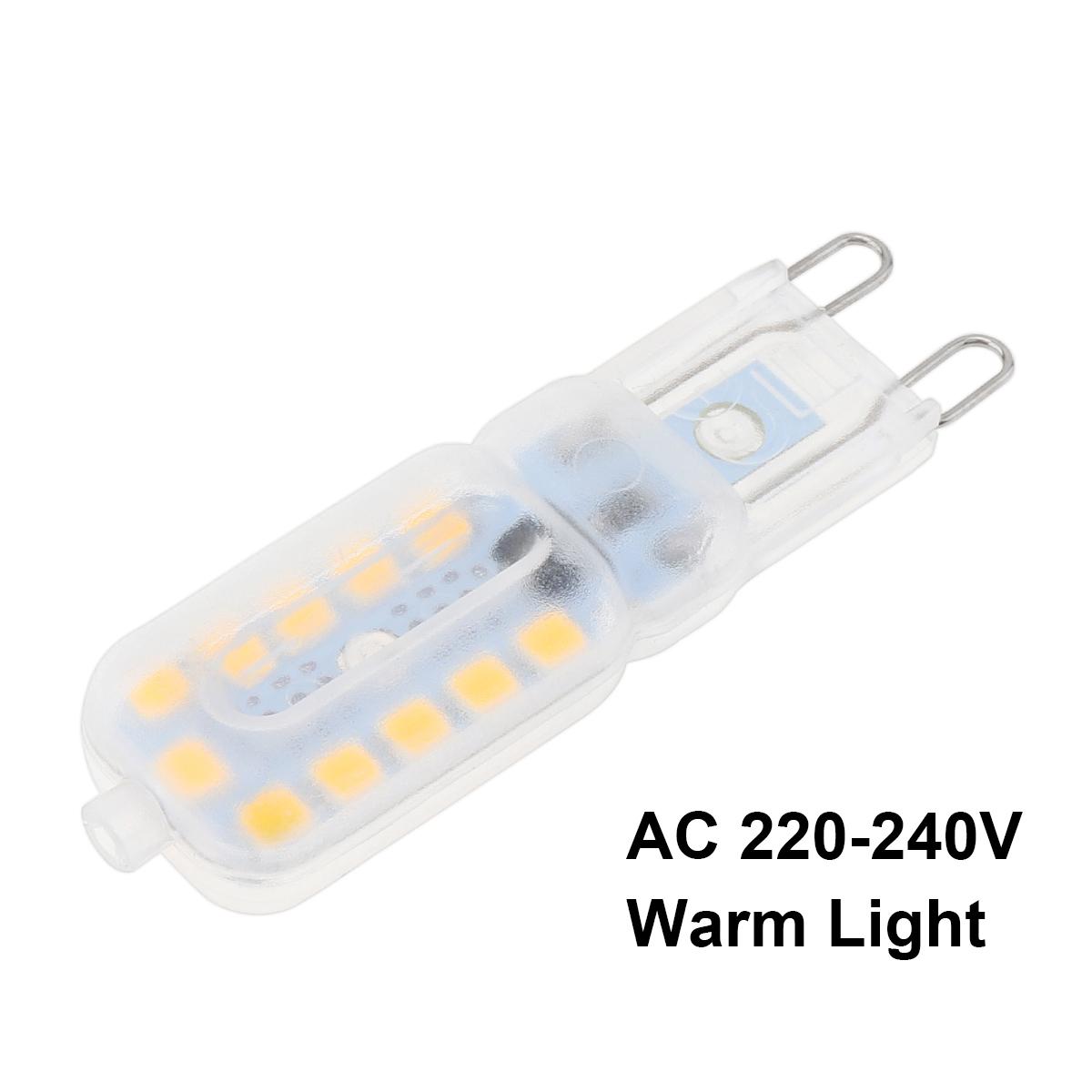 

G9 Led Lamp Bulb 5W 7W 220V SMD2835 Dimmable Spotlight 360 Degree Hal-ogen Light Frosted Bulb Warm Light 5W