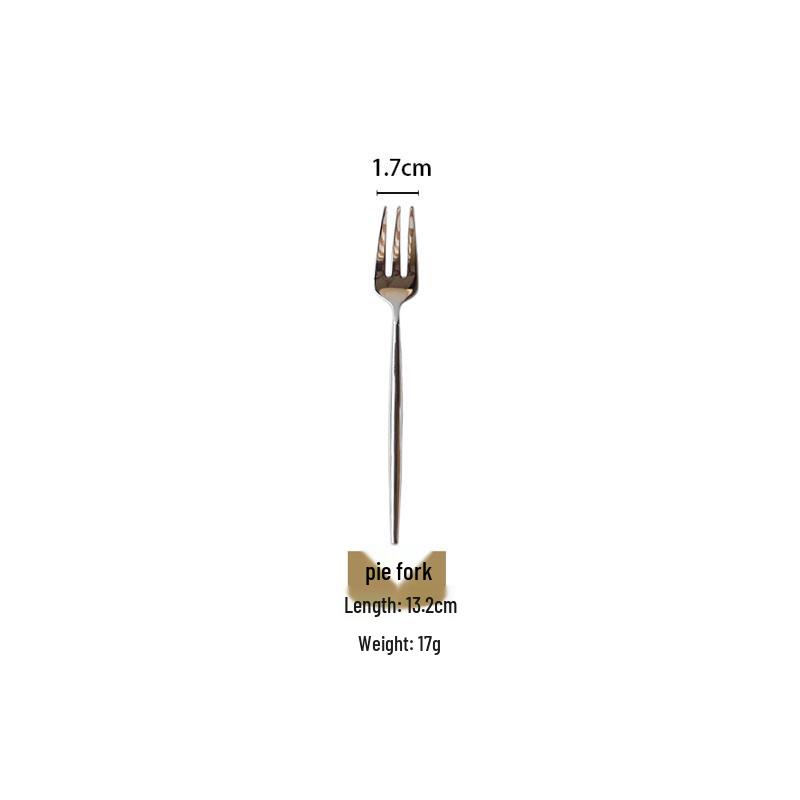 Nordic 4-Piece Cutlery Set: Stainless Steel Fork, Spoon, Chopsticks & Steak Utensil with Mirror Finish