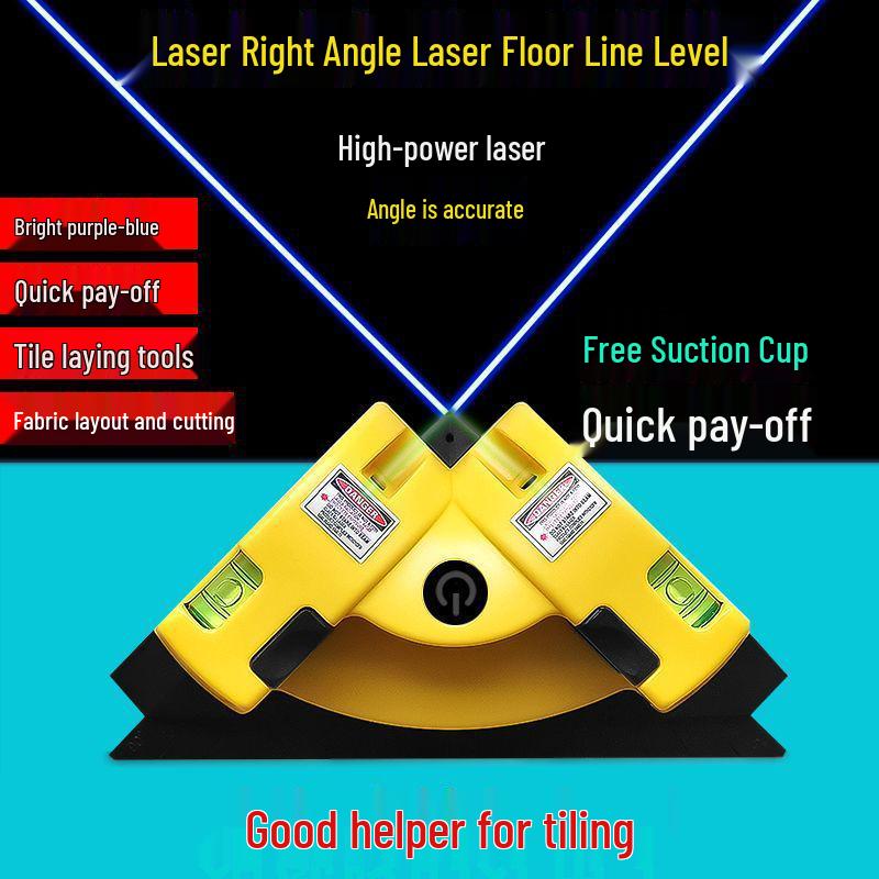 High Precision Dual Beam Laser Right Angle Level for Tile Alignment