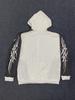 Men's Double Hood Colorblock Loose Trendy Hood Cardigan Zipper Hoodie