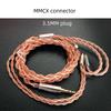 FAAEAL Fülhallgató Kábel 3.5/2.5/4.4mm Csere Fejhallgató Vezeték MMCX/2Pin 0.78mm Upgrade Kábel BLON Moondrop TANGZU TRN SE535-höz