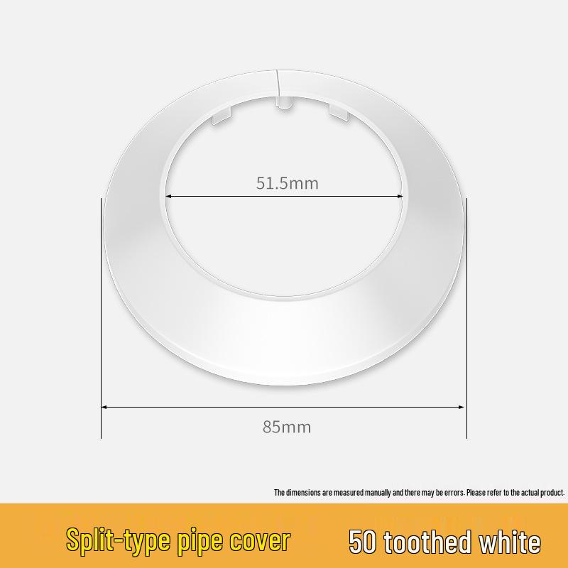 Bathroom Drain Pipe Cover: Raised Decorative Seal Plate for Beautification