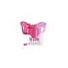 Gradient Butterfly Claw Hair Clip - Fashionable Marble Texture Updo Accessory