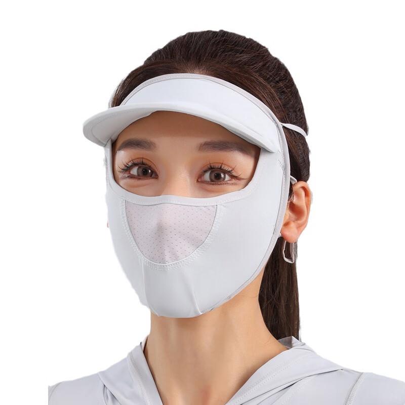 MEET SUNNY Ice Silk Sun Protection Mask with Brim