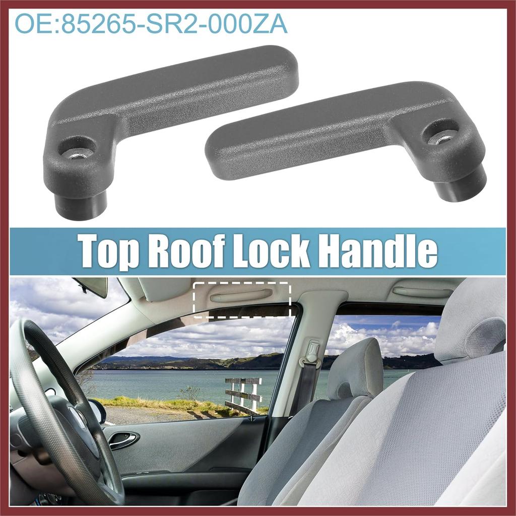 Driver Passenger Side Top Roof Lock Handle 85265-SR2-000ZA 85215-SR2-000ZA for Honda Del Sol 1993-1997 Left Right Side Lock Handle Vehicle Components