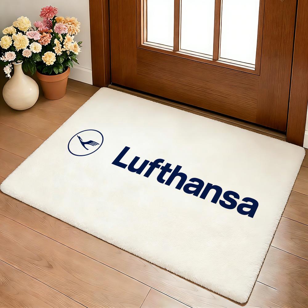 Heiß D-Deutsche L-Lufthansa Fußmatte Gemütliches Flanell Weich Dick Rutschfeste Matte Für Wohnzimmer Schlafzimmer Küche Dekor Teppiche