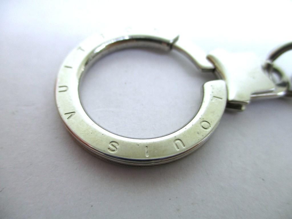 Authentic LOUIS VUITTON Silver Color Metal Wallet Chain Chaine Anneau Cle #a996  Refurbished