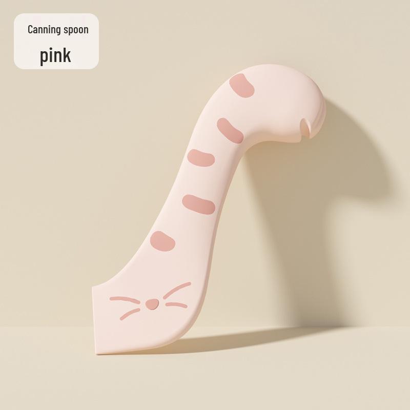 Big Face Cat Canned Food Spoon & Sealing Lid with Can Opener - Pet Supplies