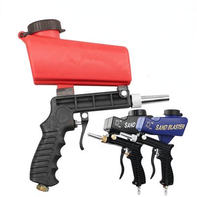 ALLSOME Sandblasting Gun 90 Psi Adjustable Portable Sand Blaster Paint Spray Machine Gravity Pneumatic Blasting Gun Set