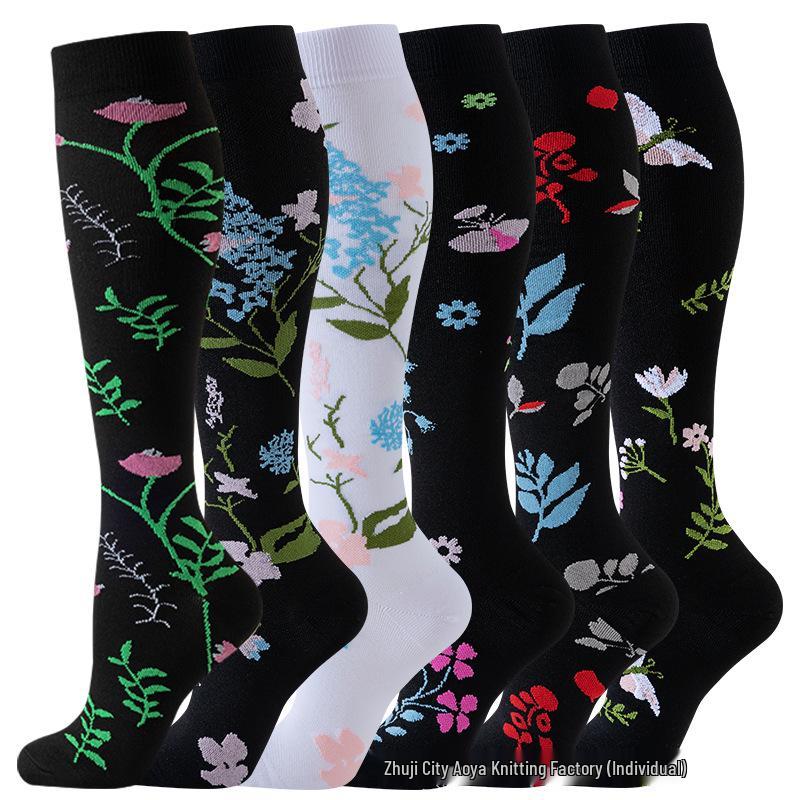 Cross-border Over-the-Knee Compression Yoga & Sport Socks Set