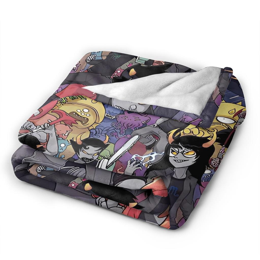 Homestucks Super Soft Blanket Girls Boys Plush Throw Blanket Novelty Couch Chair Flannel Bedspread Sofa Bed Cover
