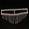 Bauchtanz Sexy Strassstein Maske Kette Schleier Bühne Nachtclub Maske Indischer Tanz Maske Westlicher Stil Kopfschmuck Damen