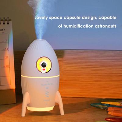 Rocket Design Small Rocket Humidifier Night Light Aromatherapy Humidifier Creative Design Cute Atmosphere Light Air Atomizer