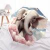 1 PC Automatic Folding Umbrella - Cute Cartoon Elephant Pattern, Portable & Foldable Design with 8 Ribs, Christmas Birthday Gifts