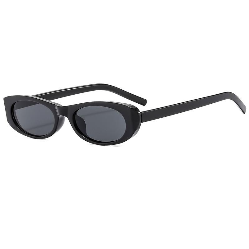 

Cat Eye Sunglasses Women Men Uv400 Full Frame Grey Lens For Outdoor Travel And Fashion BrightBlackGrey