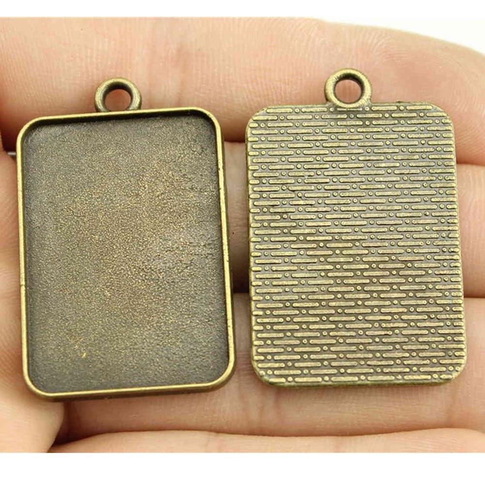 

4 шт. 23x33 мм, внутренний размер, античная бронза, античное серебро, цвет, прямоугольник, камея, кабошон, основа, подвеска, подвеска In The Title античный бронзовый
