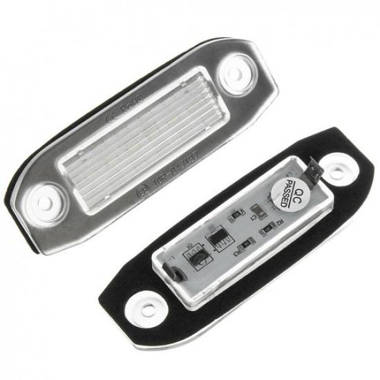 2X For Volvo S80 S60 V60 V50 S40 XC90 V70 C70 License Number Plate Light Lamp