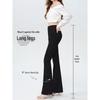 Women's Black High Waist Extra Long Flare Jeans - Spring 2025 Collection