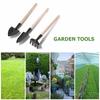 Set di 3 pezzi di attrezzi da giardinaggio Mini pianta fiore pala rastrello combinazione utensili a mano Tre pezzi vaso piccola pala giardino piccola pala di ferro