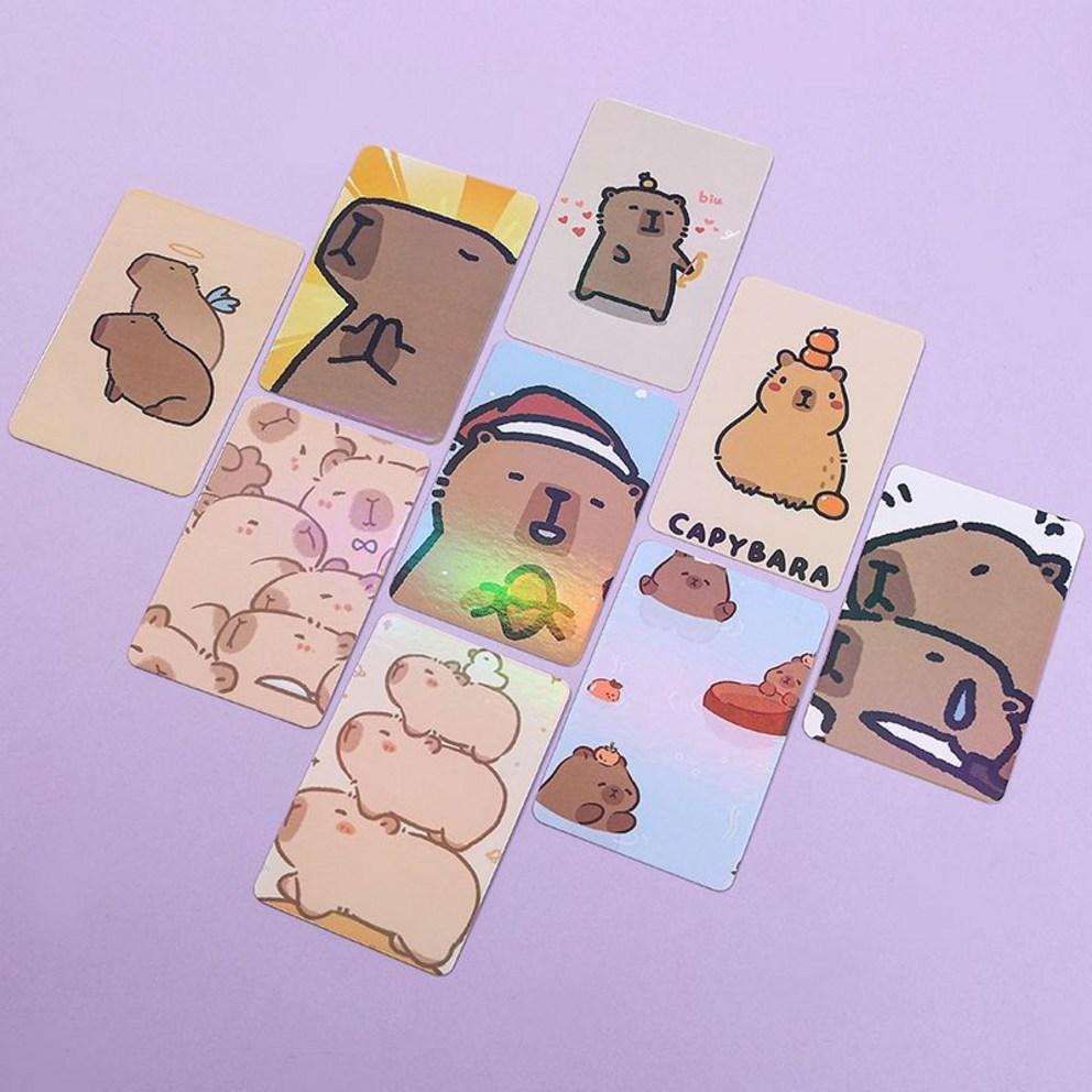 Capybara Poka 50-sheet storage album included with cute character capybara cards