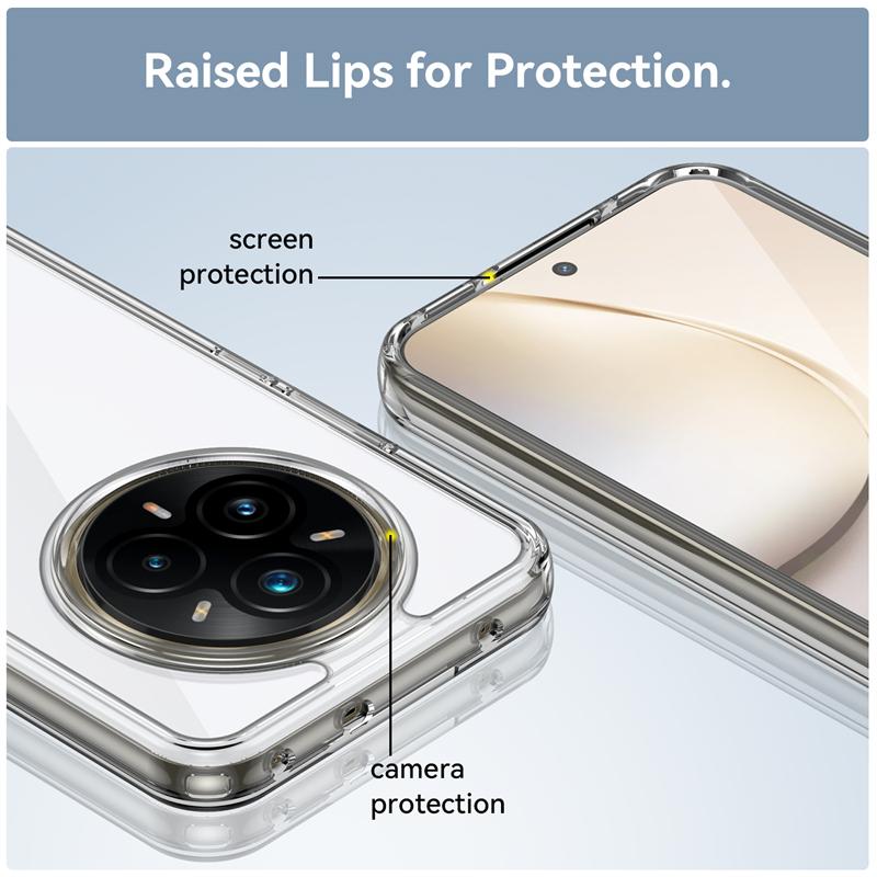 For Realme 14 Pro Plus Case Cover OPPO Realme 14 Pro Plus Capa New Shockproof Colour Clear Transparent Fundas Realme 14 Pro Plus