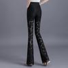 Women's High-Waisted Lace Wide-Leg Pants - Summer Bell Bottom Style