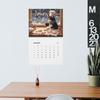 12 Monthly Fun Cooking Cats Calendar With Creative Illustration,Double-Spiral-Bound Cooking Cat Calendar,Unique Gift For Cat Lovers And Foodies