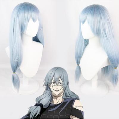 Anime 60CM Jujutsu Kaisen Mahito Cosplay paruka Dlouhá Stříbrná Modrá Šedá Tepelně odolná Syntetické vlasy Anime Cosplay Paruky