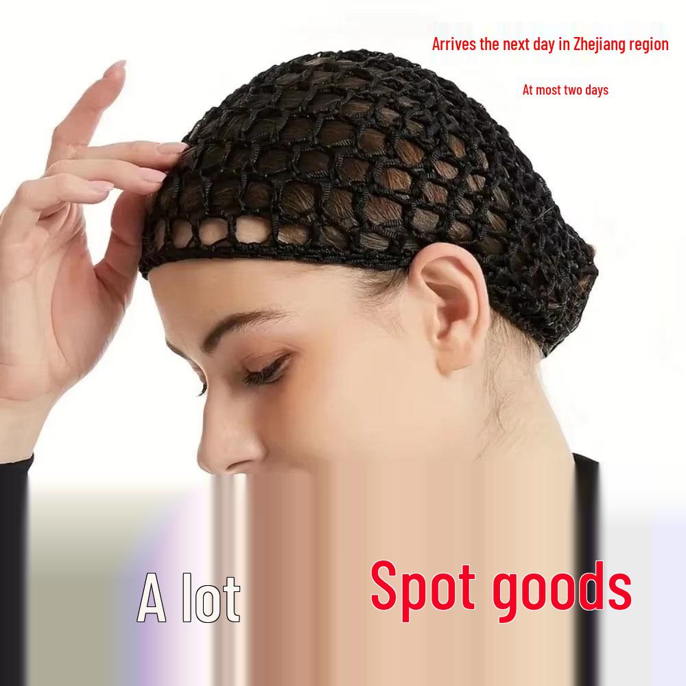 Handmade Crochet Sleep Cap: Solid Color Women's Wig and Hair Protection Net