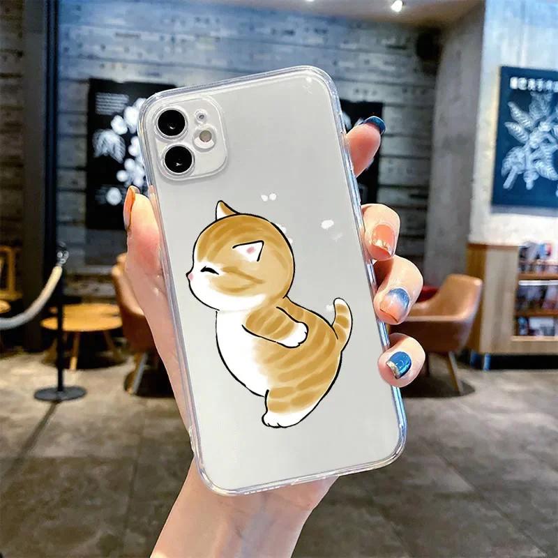 Funny Cartoon Cat Lover Couple Phone Case For Samsung Galaxy S24 S23 S22 S25 Ultra Plus Cover for Galaxy S23+ S24+ S25+ Shell